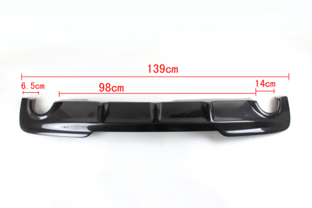 Kolfiber M-Performance Style diffuser, Ett rr p varje sida, F10 och F11 (Passar M-Paket)