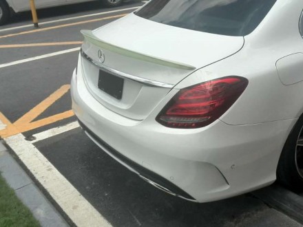 AMG Style plast spoiler till Mercedes-Benz, C-Klass W205 Sedan 2015->