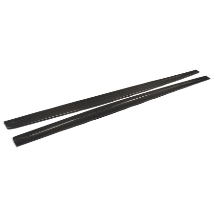 Kolfiber Side Skirts Extension till BMW 1Serie E82M 1M (Passar :1M)